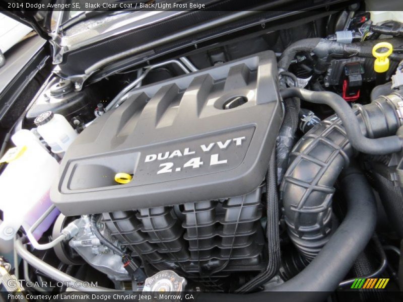 Black Clear Coat / Black/Light Frost Beige 2014 Dodge Avenger SE