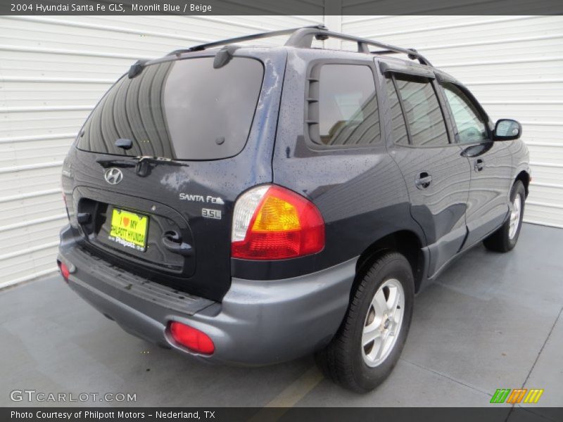 Moonlit Blue / Beige 2004 Hyundai Santa Fe GLS