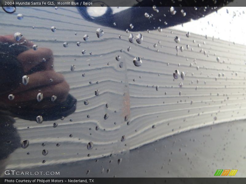 Moonlit Blue / Beige 2004 Hyundai Santa Fe GLS