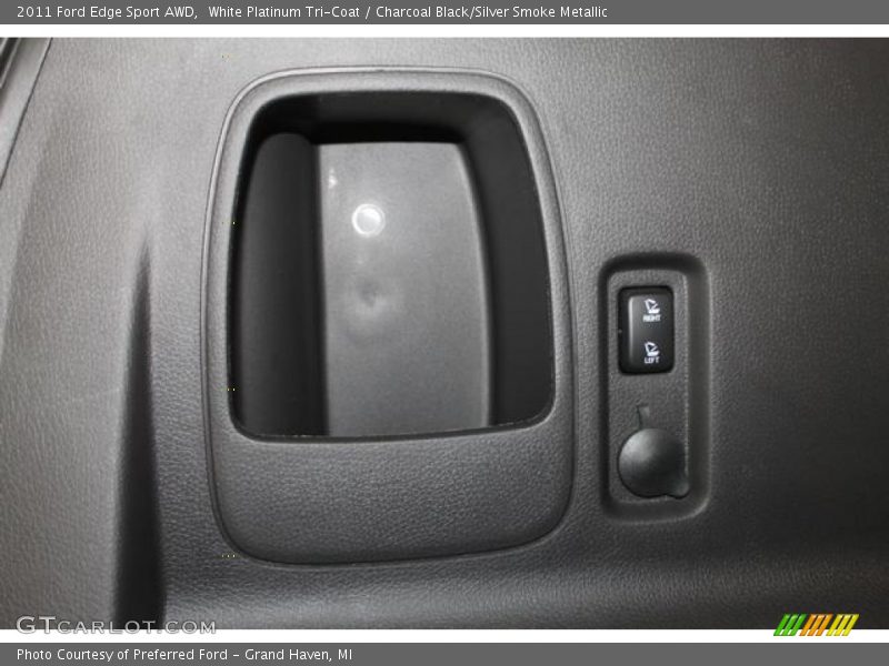White Platinum Tri-Coat / Charcoal Black/Silver Smoke Metallic 2011 Ford Edge Sport AWD