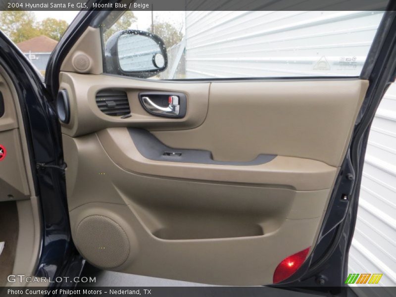 Moonlit Blue / Beige 2004 Hyundai Santa Fe GLS