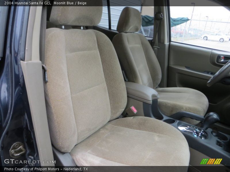 Moonlit Blue / Beige 2004 Hyundai Santa Fe GLS