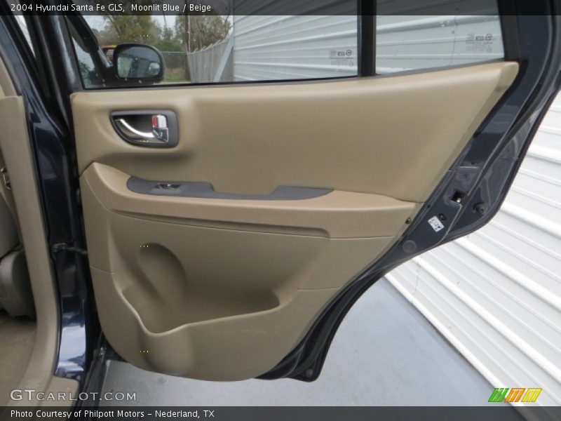 Moonlit Blue / Beige 2004 Hyundai Santa Fe GLS