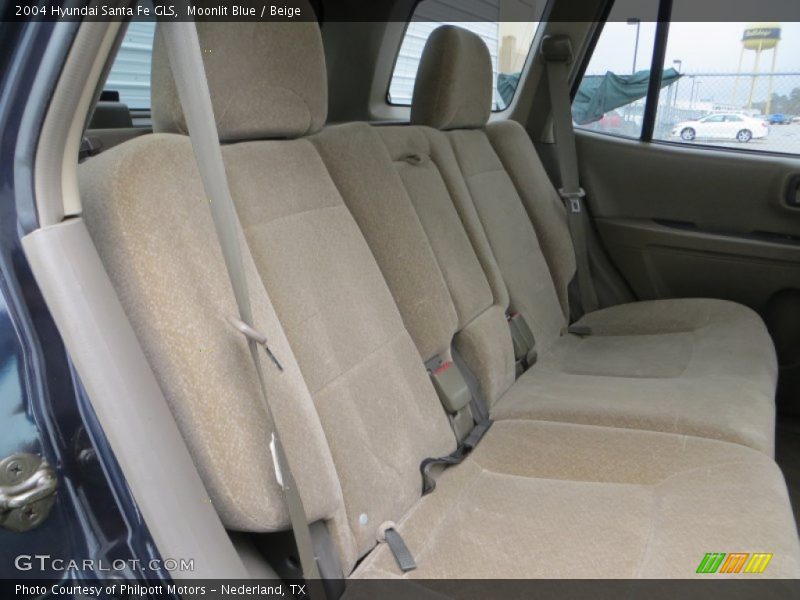 Moonlit Blue / Beige 2004 Hyundai Santa Fe GLS