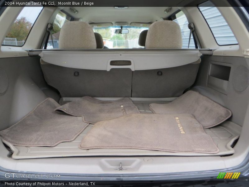 Moonlit Blue / Beige 2004 Hyundai Santa Fe GLS