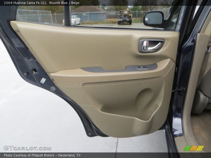 Moonlit Blue / Beige 2004 Hyundai Santa Fe GLS