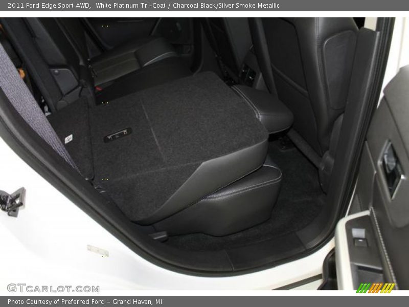 White Platinum Tri-Coat / Charcoal Black/Silver Smoke Metallic 2011 Ford Edge Sport AWD