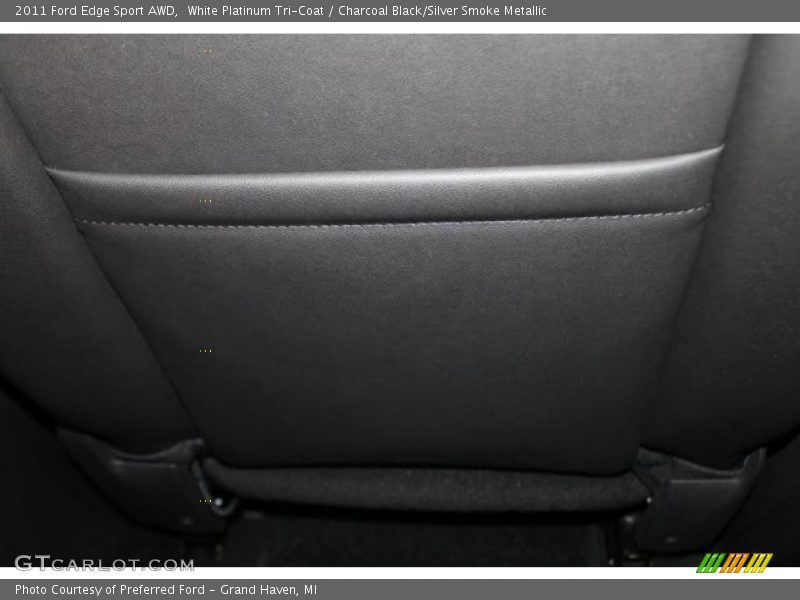 White Platinum Tri-Coat / Charcoal Black/Silver Smoke Metallic 2011 Ford Edge Sport AWD