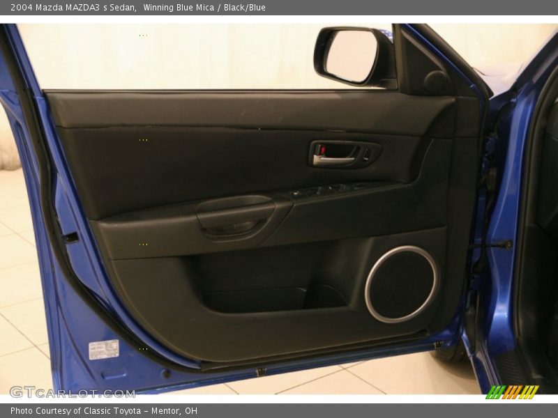 Winning Blue Mica / Black/Blue 2004 Mazda MAZDA3 s Sedan