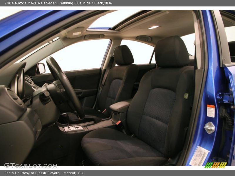 Winning Blue Mica / Black/Blue 2004 Mazda MAZDA3 s Sedan