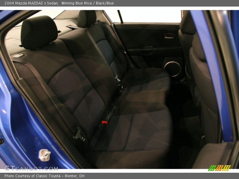 Winning Blue Mica / Black/Blue 2004 Mazda MAZDA3 s Sedan