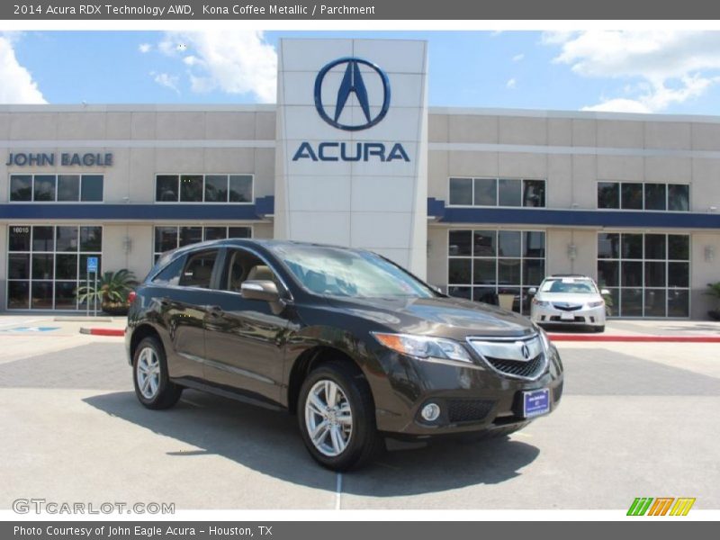 Kona Coffee Metallic / Parchment 2014 Acura RDX Technology AWD