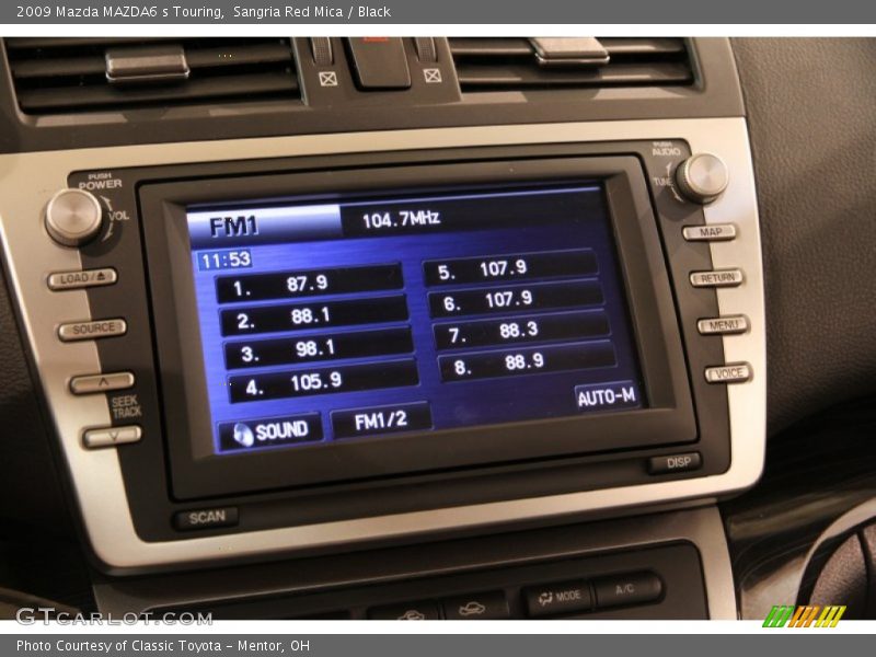 Controls of 2009 MAZDA6 s Touring