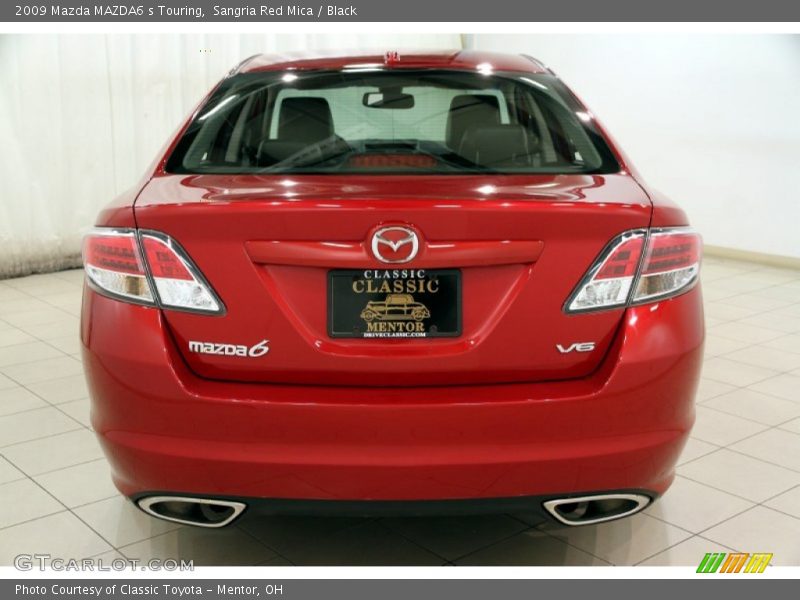 Sangria Red Mica / Black 2009 Mazda MAZDA6 s Touring