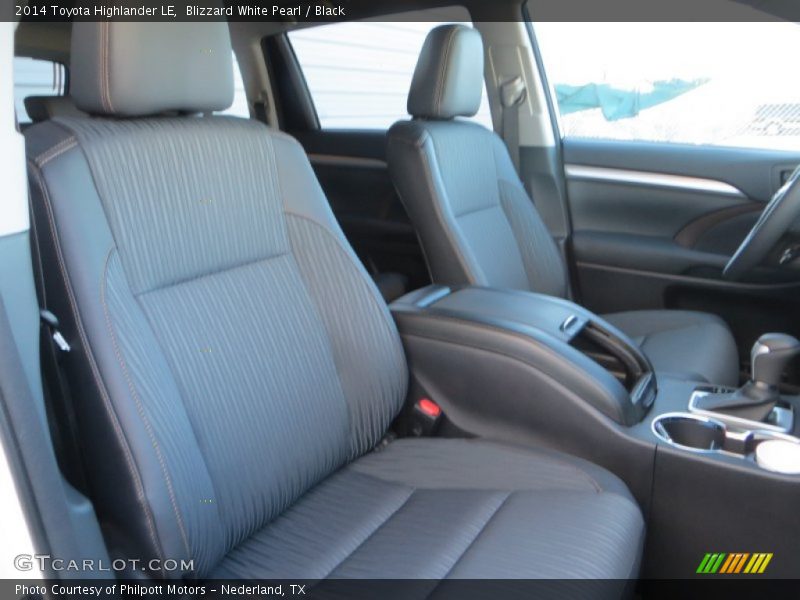 Blizzard White Pearl / Black 2014 Toyota Highlander LE