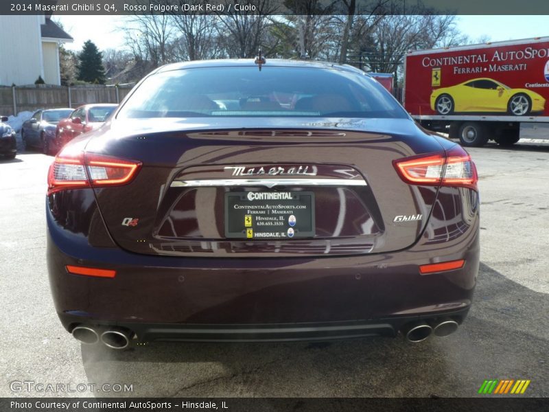 Rosso Folgore (Dark Red) / Cuoio 2014 Maserati Ghibli S Q4