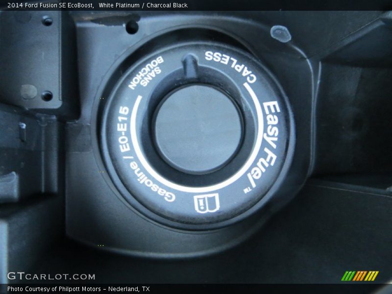 White Platinum / Charcoal Black 2014 Ford Fusion SE EcoBoost