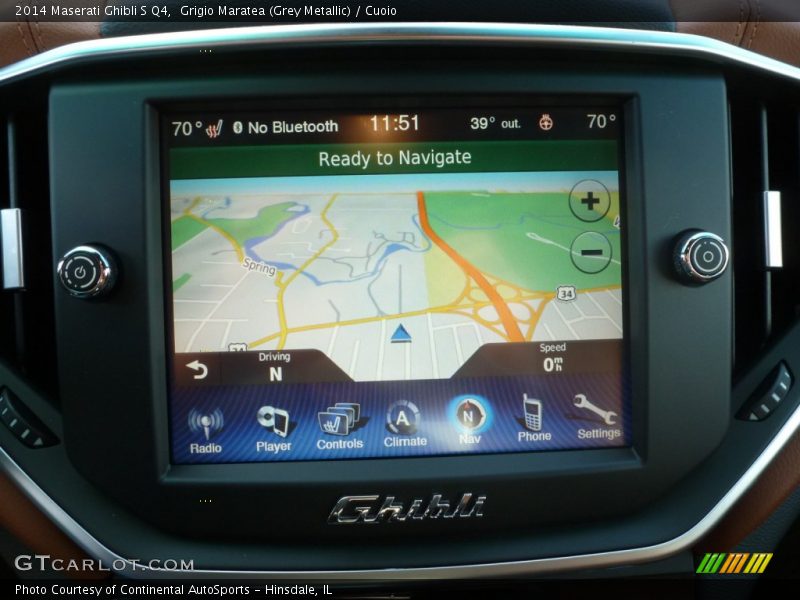 Grigio Maratea (Grey Metallic) / Cuoio 2014 Maserati Ghibli S Q4