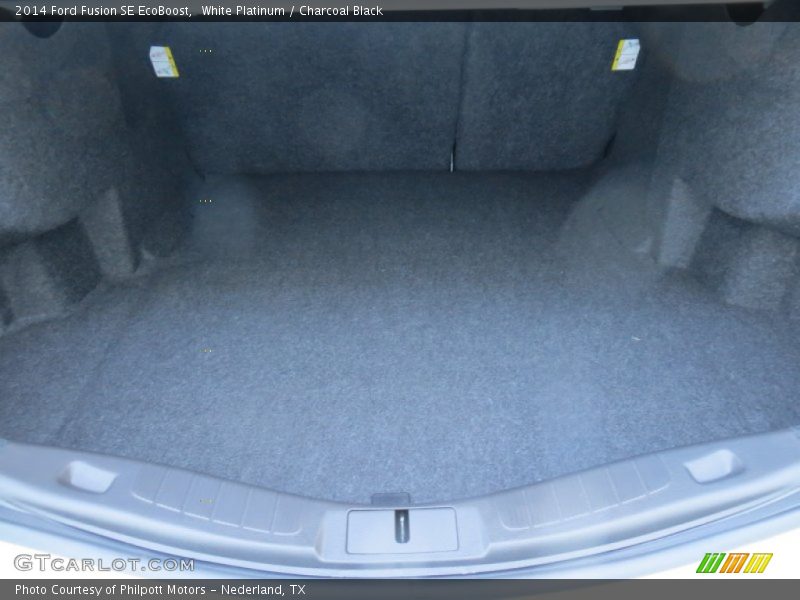 White Platinum / Charcoal Black 2014 Ford Fusion SE EcoBoost