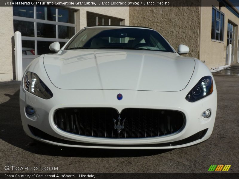 Bianco Eldorado (White) / Bianco Pregiato 2014 Maserati GranTurismo Convertible GranCabrio