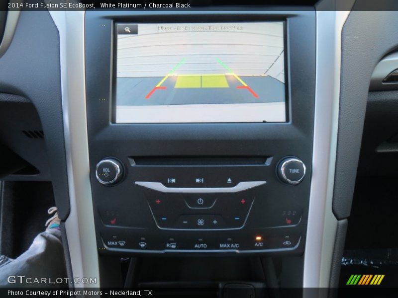 White Platinum / Charcoal Black 2014 Ford Fusion SE EcoBoost