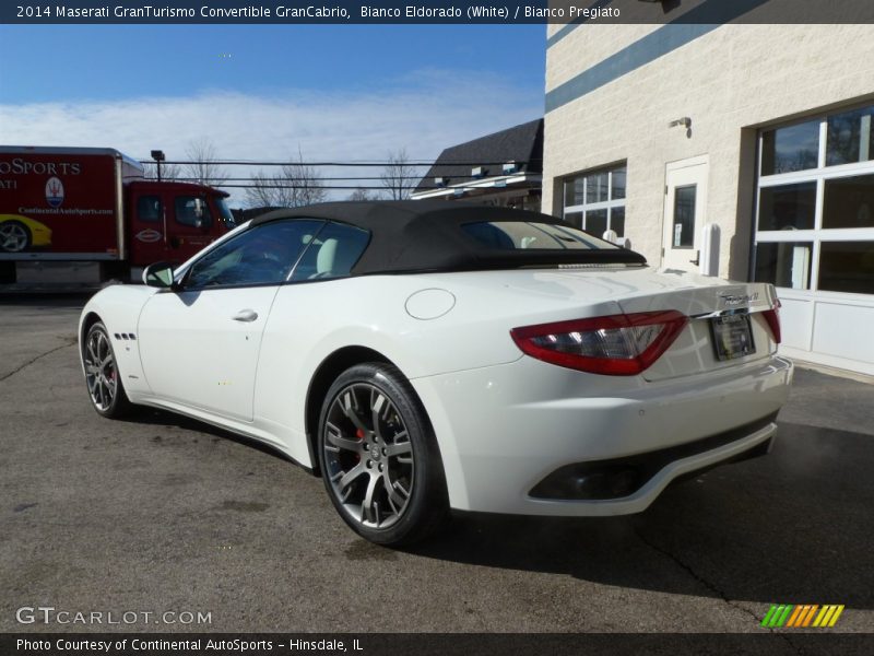 Bianco Eldorado (White) / Bianco Pregiato 2014 Maserati GranTurismo Convertible GranCabrio