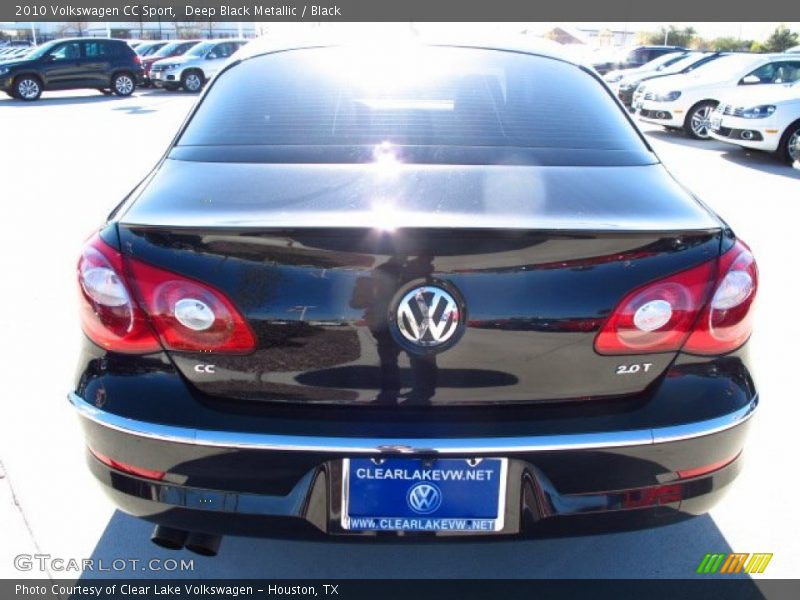 Deep Black Metallic / Black 2010 Volkswagen CC Sport