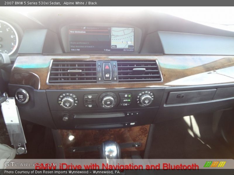 Alpine White / Black 2007 BMW 5 Series 530xi Sedan