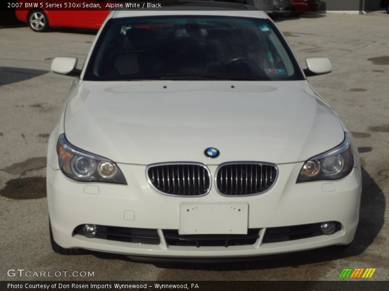 Alpine White / Black 2007 BMW 5 Series 530xi Sedan