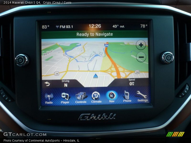 Grigio (Grey) / Cuoio 2014 Maserati Ghibli S Q4