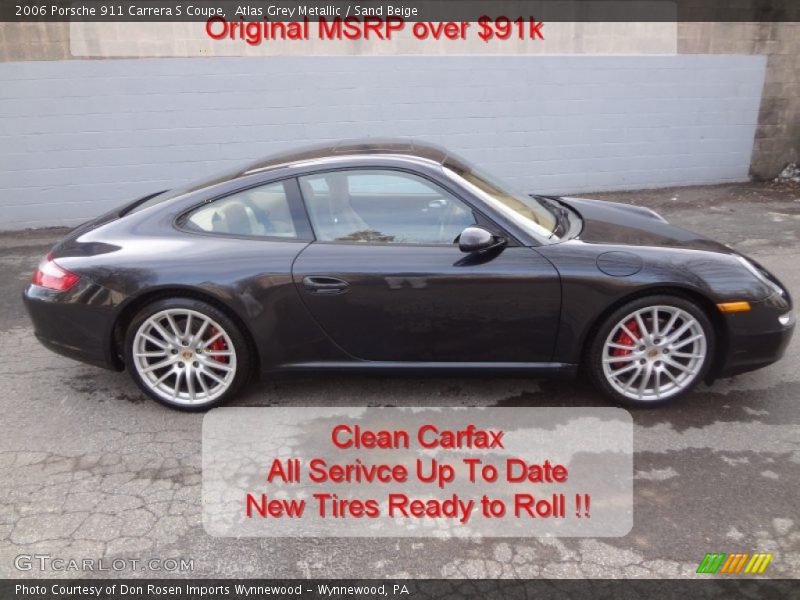 Atlas Grey Metallic / Sand Beige 2006 Porsche 911 Carrera S Coupe