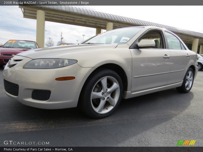Smokestone / Beige 2008 Mazda MAZDA6 i Sport Sedan
