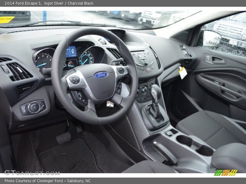 Ingot Silver / Charcoal Black 2014 Ford Escape S
