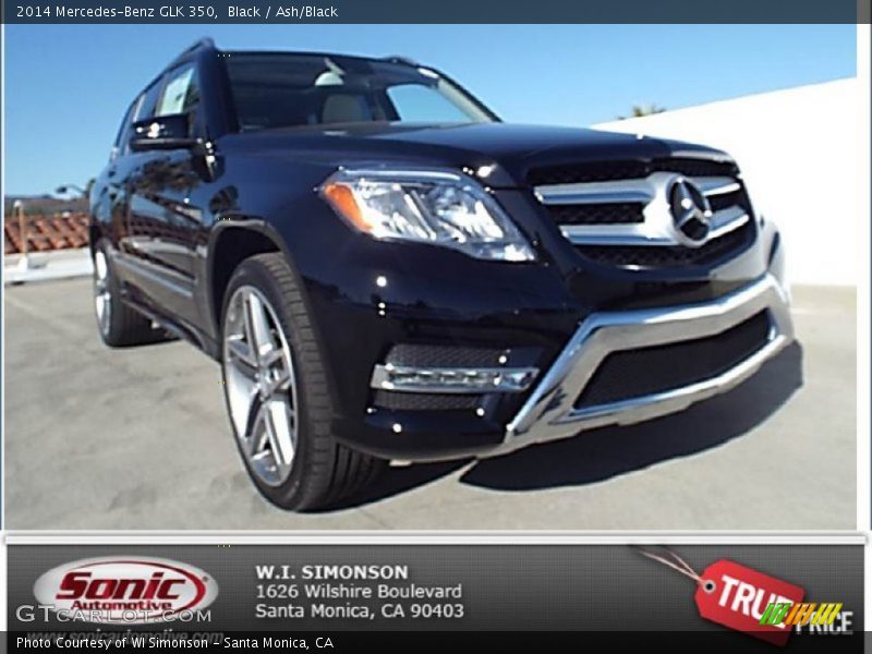 Black / Ash/Black 2014 Mercedes-Benz GLK 350