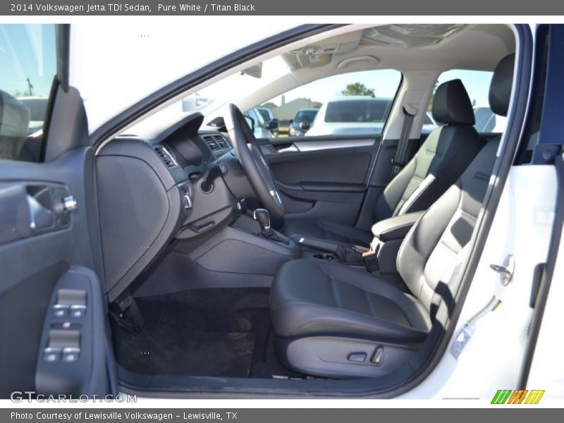 Pure White / Titan Black 2014 Volkswagen Jetta TDI Sedan