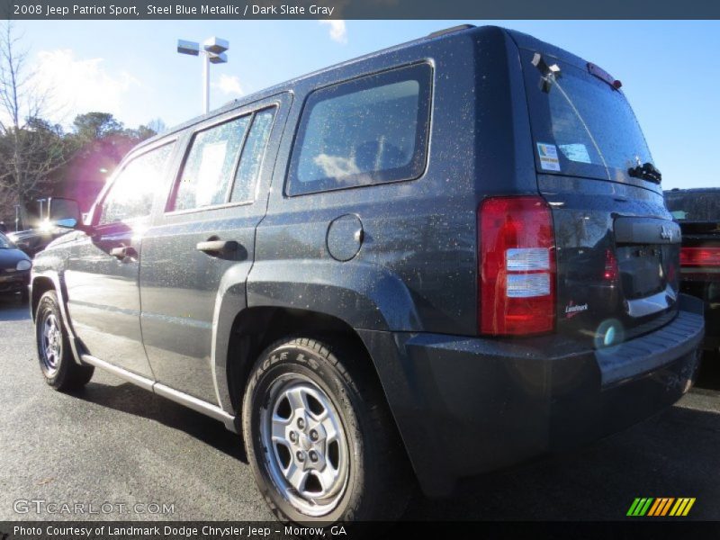 Steel Blue Metallic / Dark Slate Gray 2008 Jeep Patriot Sport