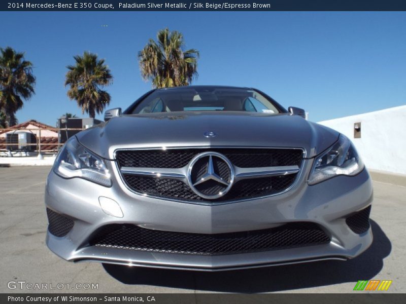 Paladium Silver Metallic / Silk Beige/Espresso Brown 2014 Mercedes-Benz E 350 Coupe