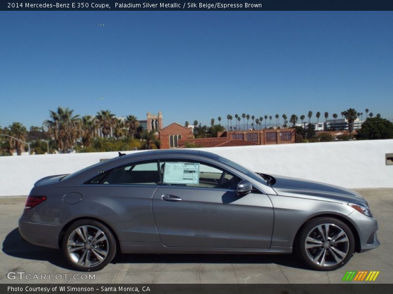 Paladium Silver Metallic / Silk Beige/Espresso Brown 2014 Mercedes-Benz E 350 Coupe