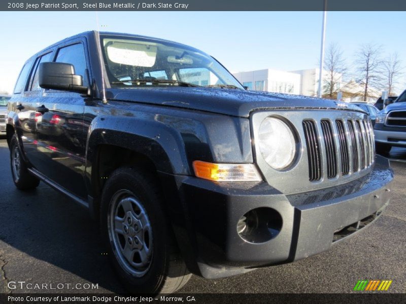 Steel Blue Metallic / Dark Slate Gray 2008 Jeep Patriot Sport