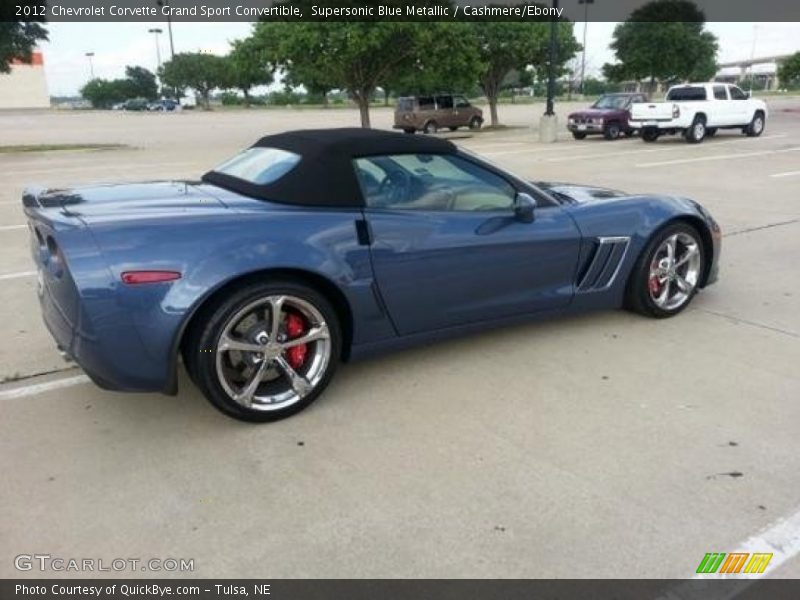 Supersonic Blue Metallic / Cashmere/Ebony 2012 Chevrolet Corvette Grand Sport Convertible