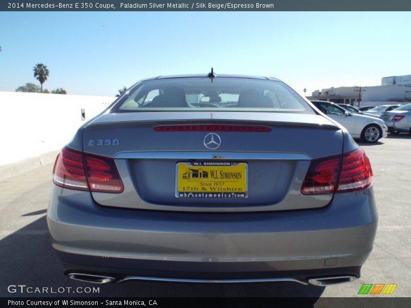 Paladium Silver Metallic / Silk Beige/Espresso Brown 2014 Mercedes-Benz E 350 Coupe