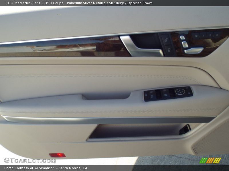 Paladium Silver Metallic / Silk Beige/Espresso Brown 2014 Mercedes-Benz E 350 Coupe