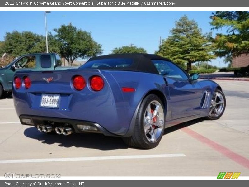 Supersonic Blue Metallic / Cashmere/Ebony 2012 Chevrolet Corvette Grand Sport Convertible