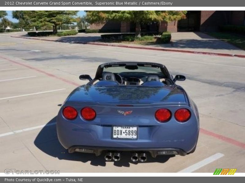 Supersonic Blue Metallic / Cashmere/Ebony 2012 Chevrolet Corvette Grand Sport Convertible