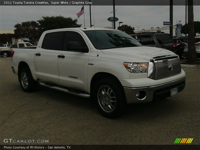Super White / Graphite Gray 2011 Toyota Tundra CrewMax