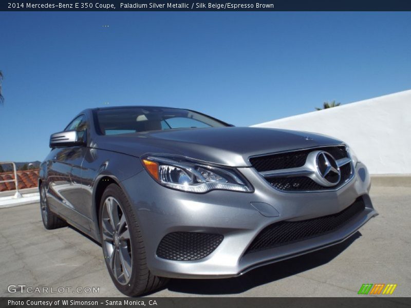 Paladium Silver Metallic / Silk Beige/Espresso Brown 2014 Mercedes-Benz E 350 Coupe