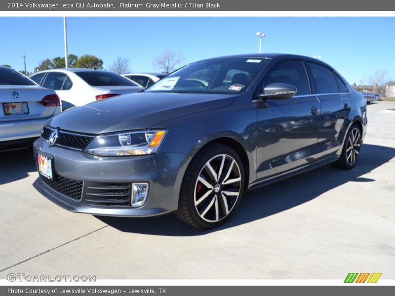 Platinum Gray Metallic / Titan Black 2014 Volkswagen Jetta GLI Autobahn