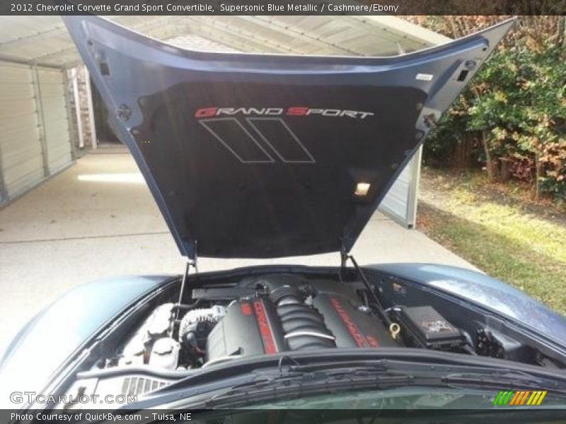 Supersonic Blue Metallic / Cashmere/Ebony 2012 Chevrolet Corvette Grand Sport Convertible