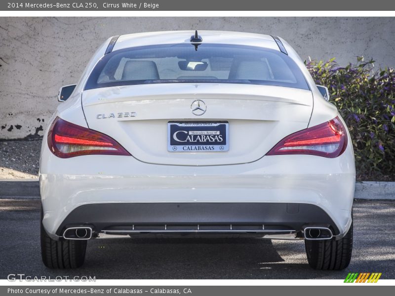 Cirrus White / Beige 2014 Mercedes-Benz CLA 250