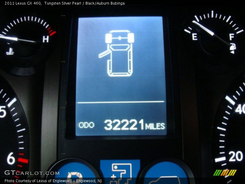 Tungsten Silver Pearl / Black/Auburn Bubinga 2011 Lexus GX 460
